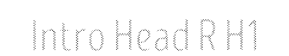 Intro Head R H1 Font Download Free